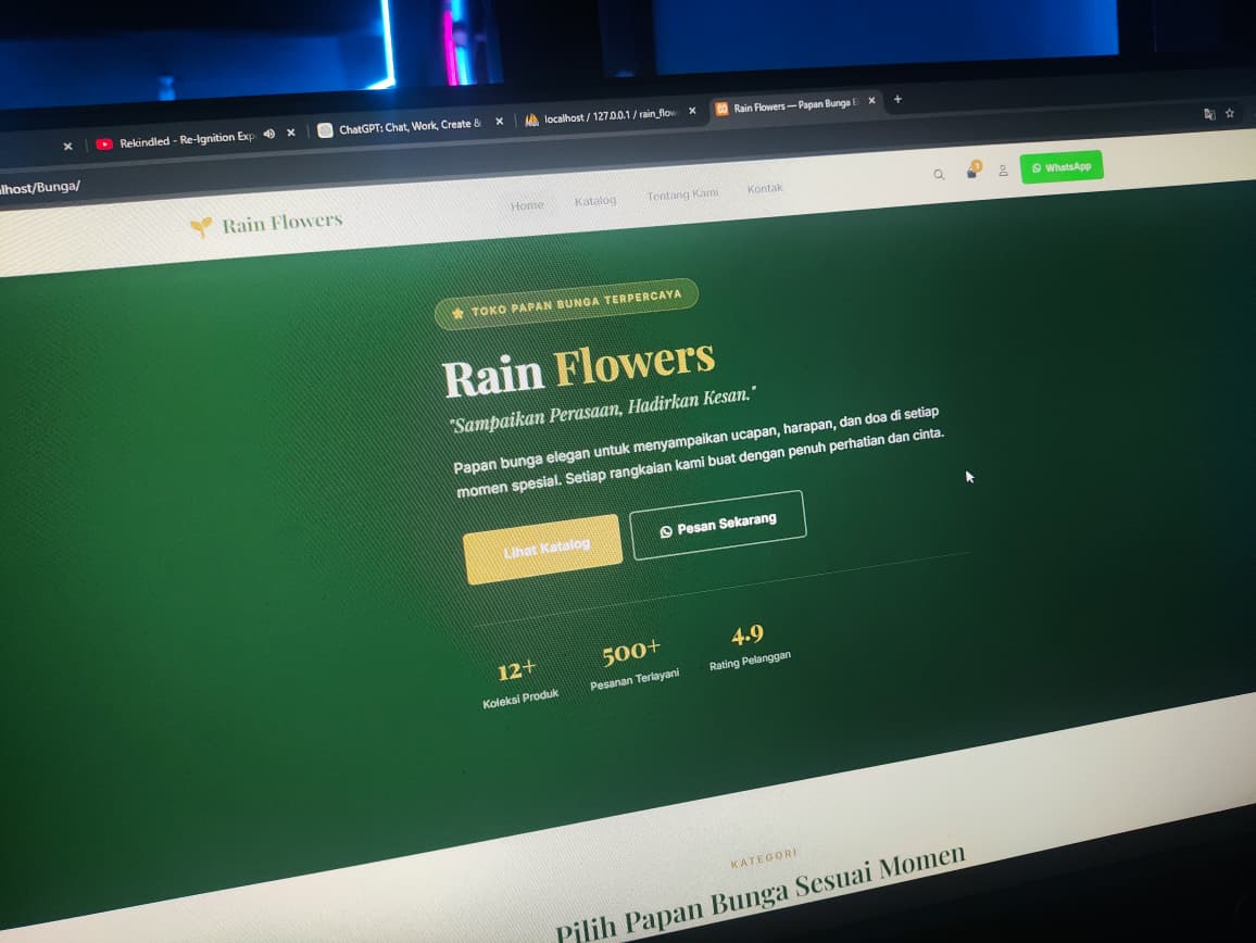 Website Penjualan Papan Bunga